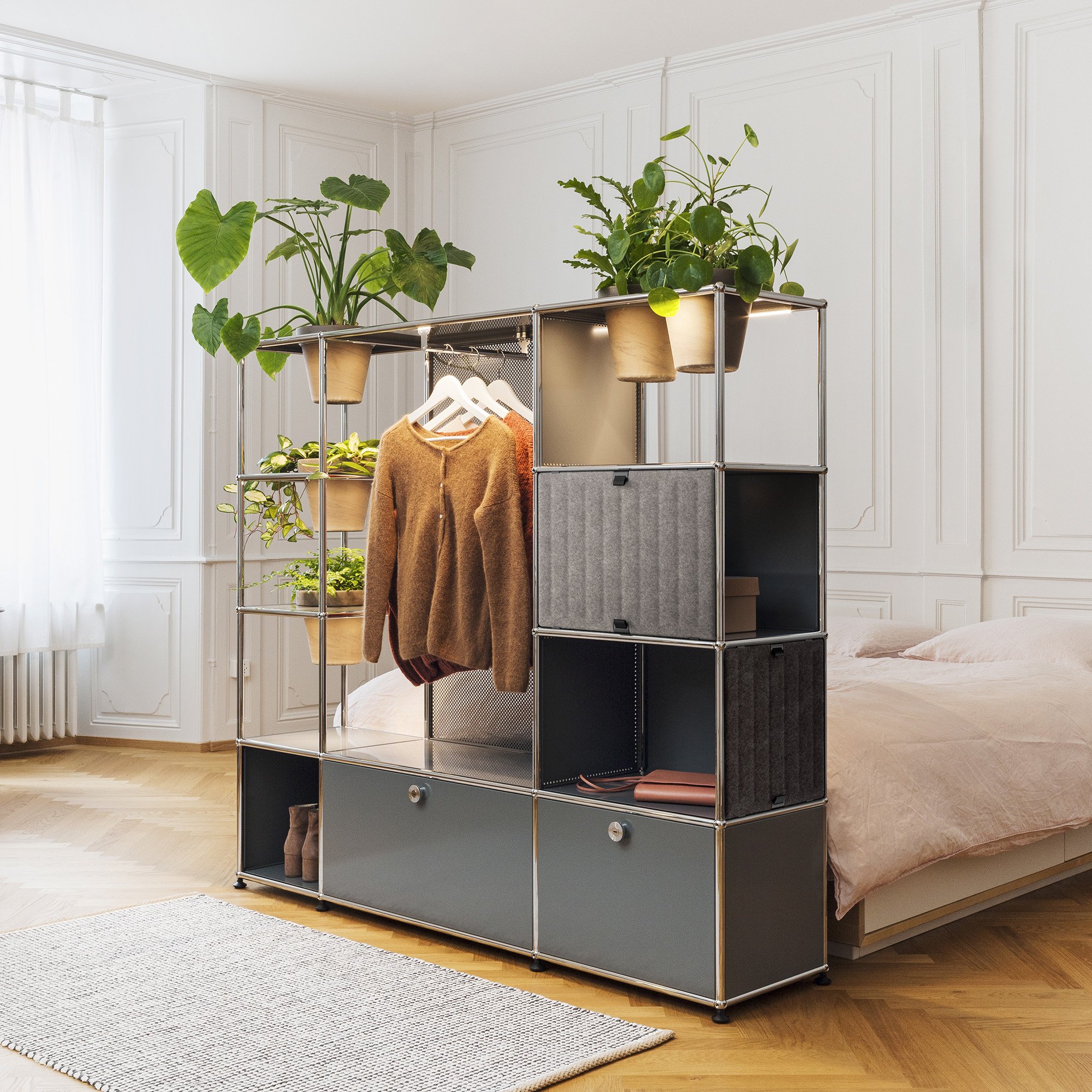 USM Soft Panel Duo for USM Haller Shelves, 50 cm x 35 cm, Taupe