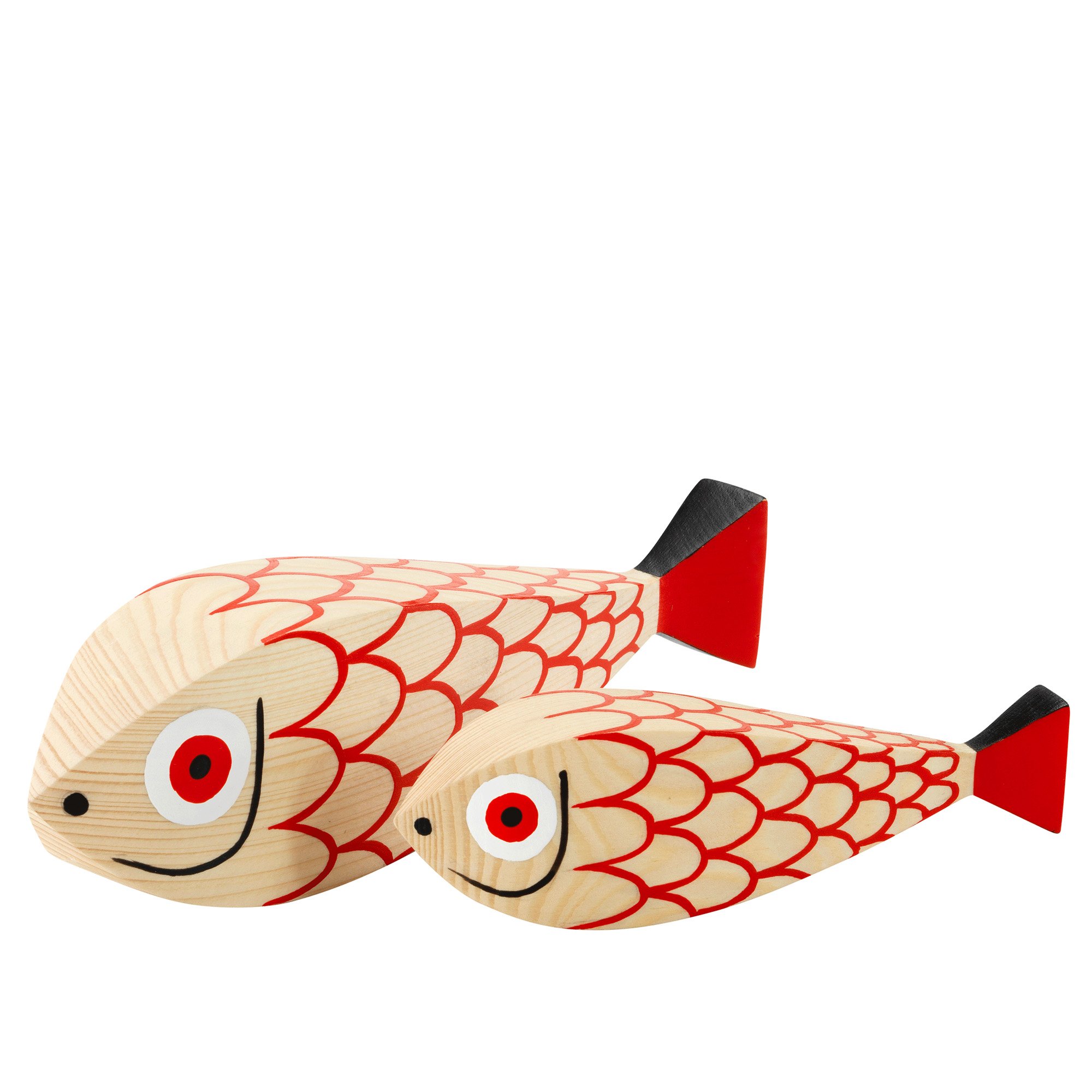 置物 Wooden Dolls Mother Fish & Child Wooden Dolls Mother Fish & Child | Vitra | by Alexander Girard