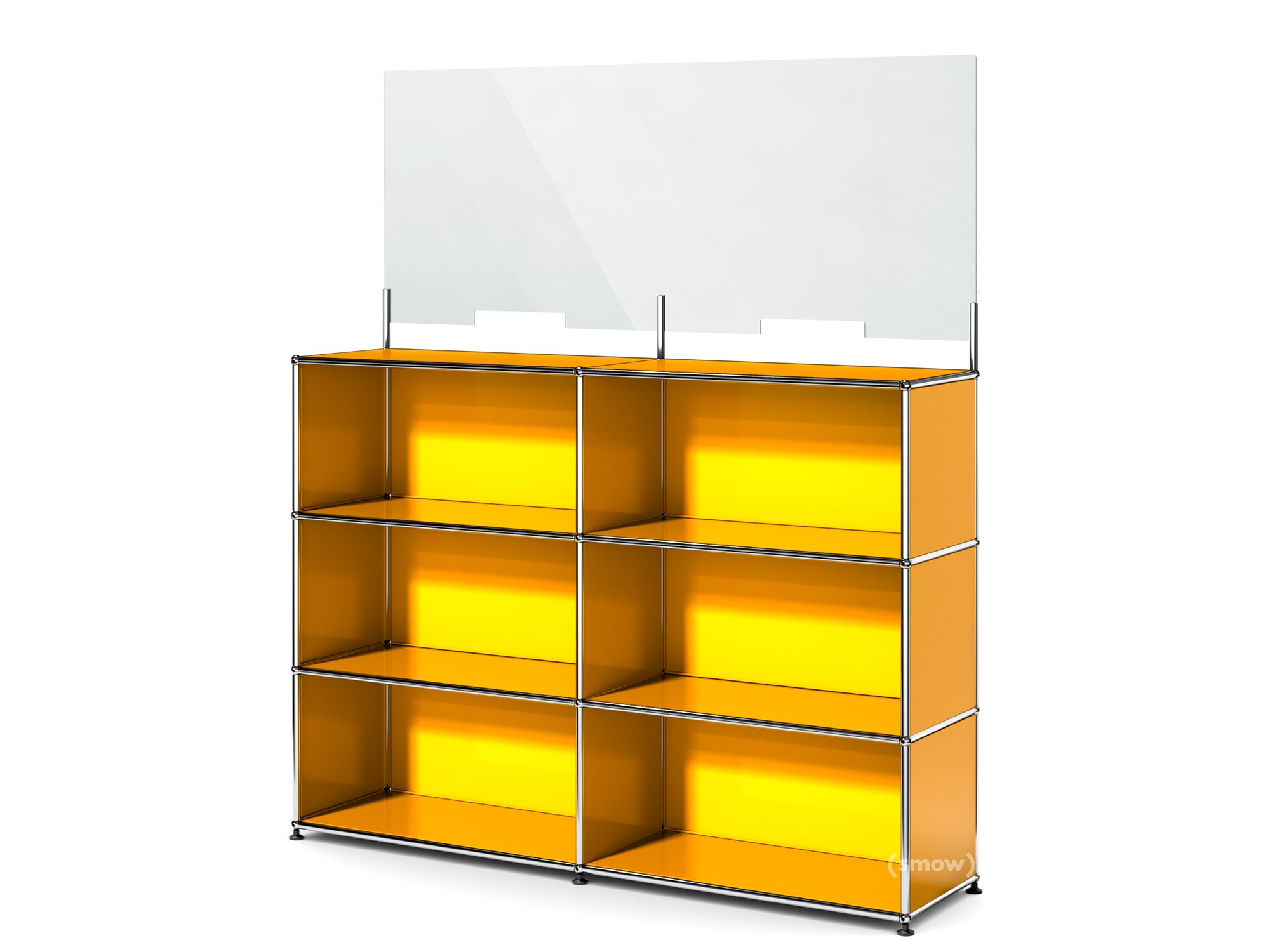 USM Haller Counter L with Security Screen | USM Haller | USM Haller ...