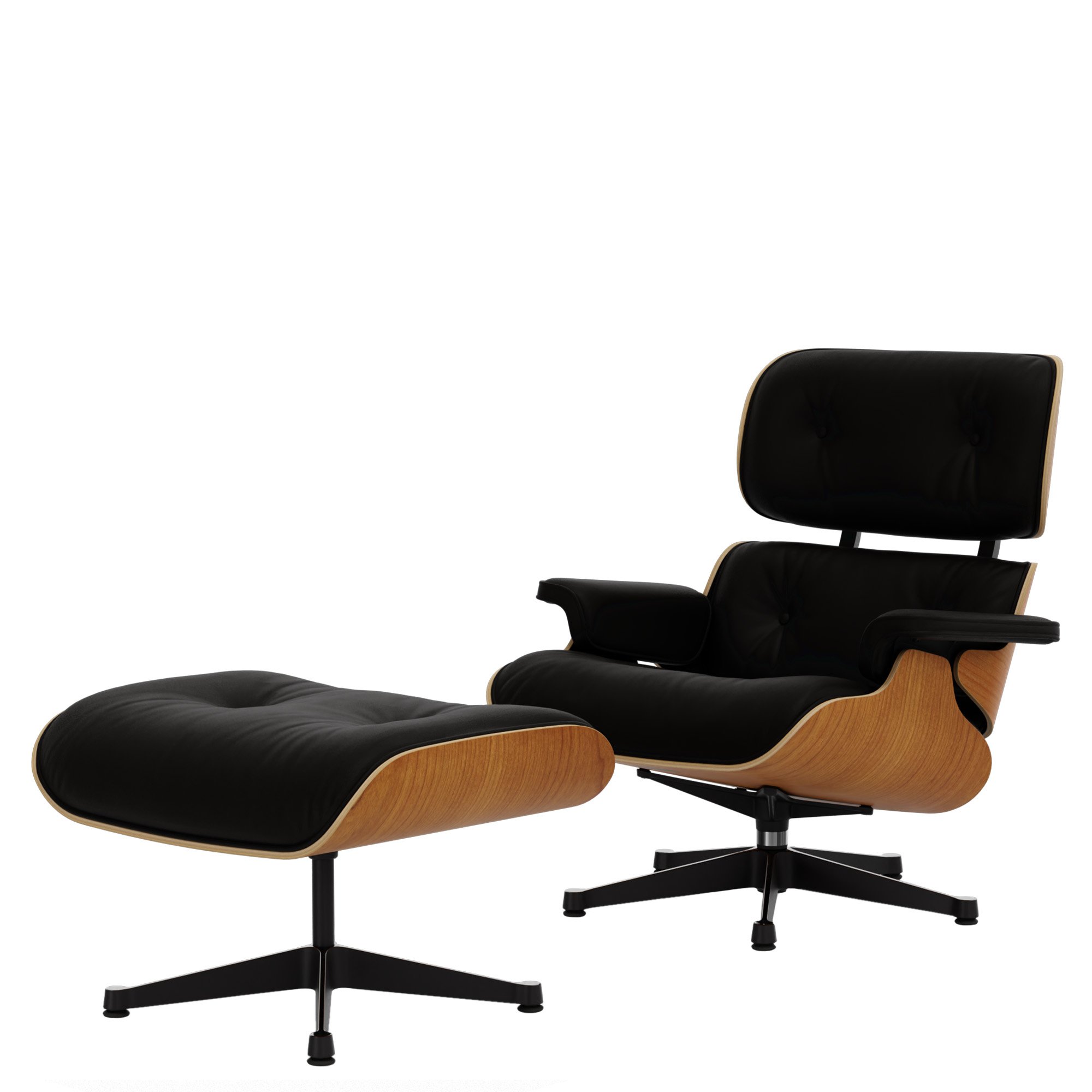 Eames Lounge Chair & Ottoman - Natural Edition | Vitra | by