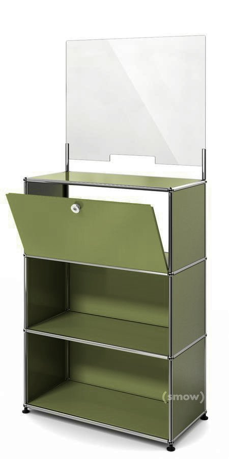 USM Haller Counter M with Security Screen and Hatch | USM Haller