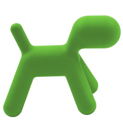 Puppy Stool, Extra large (H 81 x W 61,5 x D 102 cm), Polyethylene (intended for use outdoors), Green matt (1360 C)