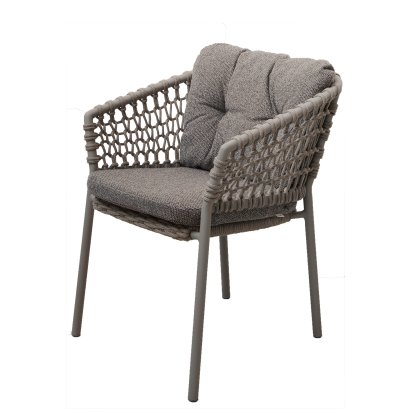 Ocean Chair, Open soft Rope – Taupe, Wove - Dark grey