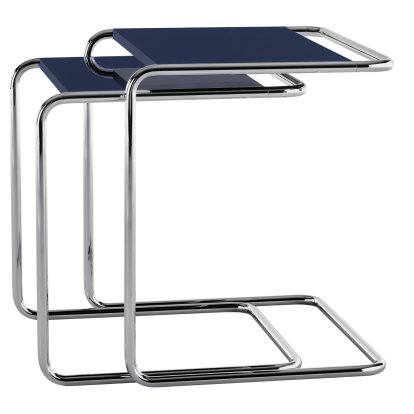 JS . Thonet - Side Table Set B 97 Serious, Serious 04 - graphite blue