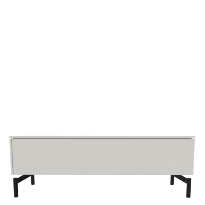 Aventa Sideboard with Drawer, 120 cm, 1 Height grid, Melamine white, Metal feed