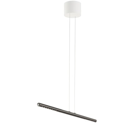 LUM Pendant Lamp, 85 cm, Smokey chrome plated