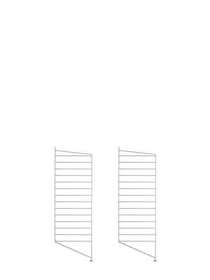 String System Floor Panel, Set of 2, 85 x 30 cm, Grey