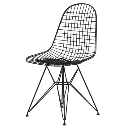 Wire Chair DKR , Powder-coated basic dark, Without upholstery, Without coshion cover