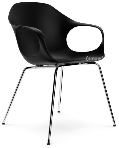 Elephant Tube, black, Chrome-plated Steel