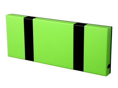 Knax, 2 hooks, Black, MDF lime lacquered