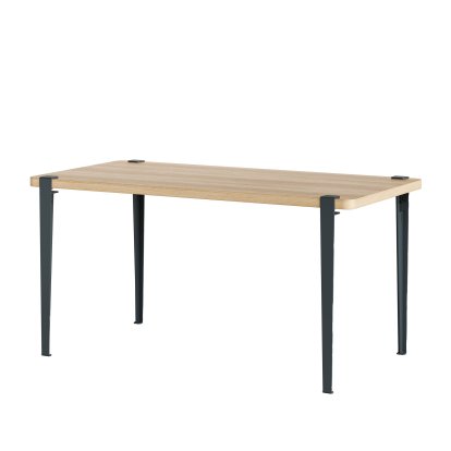 Balthazar Dining Table, Oak finish, Midnight blue