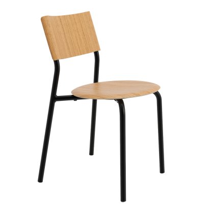 SSD Chair, Metal/Wood, Oak, Graphite black