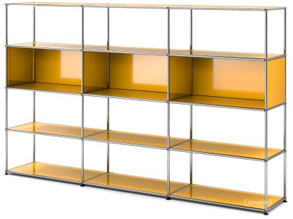 USM Haller Living Room Shelf XL, Golden yellow RAL 1004