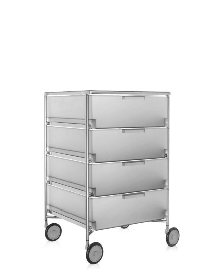 Mobil Container, 4 Drawers - No Compartments, Opal, Ice