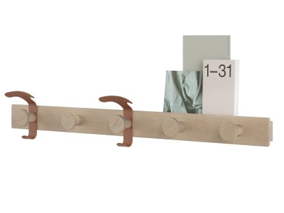 Avail Coat Rack, Oak/copper brown