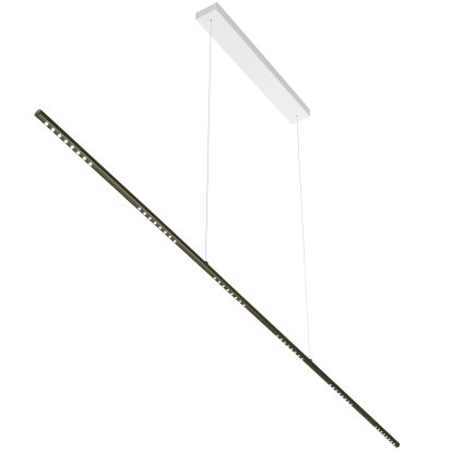 LUM Pendant Lamp, 195 cm, Smokey chrome plated