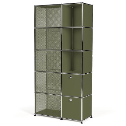 USM Haller wardrobe type 3, Olive green RAL 6003