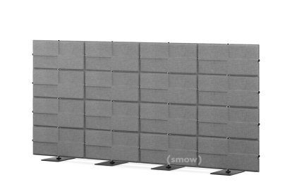 USM Privacy Panels Acoustic Wall, 3,00 m (4 elements), 1,44 m (4 elements), Anthracite