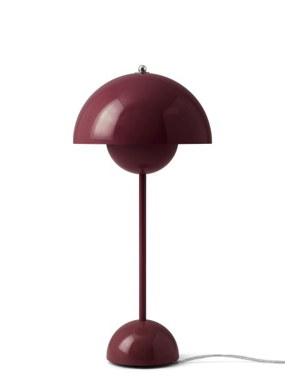 Flowerpot VP3 Table lamp, Dark plum
