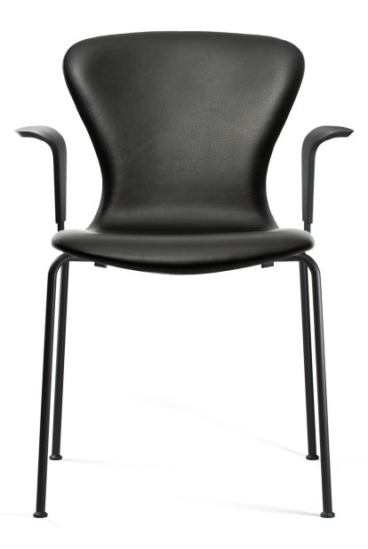 PLAYchair Tube, With armrests, Leather black