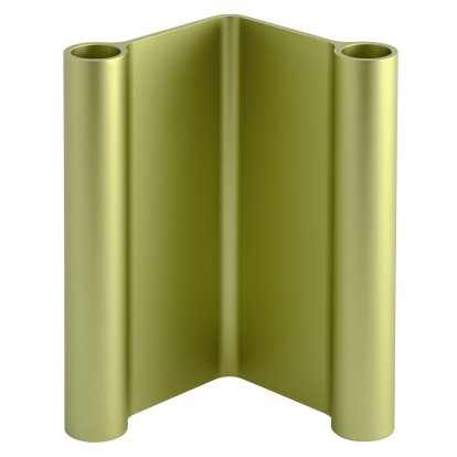 Pair Candleholder, Green, H 18 cm