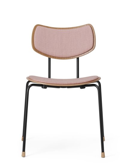 VLA26 Vega Chair, Lacquered oak, Mood - rosé, Black powder coating