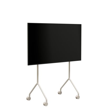 Moon TV Stand, Light, Oat