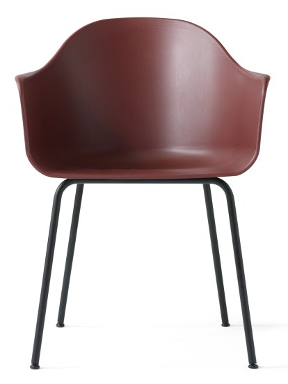 Harbour Dining Chair, Burned red, Black