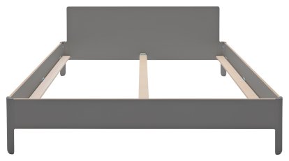 Nait Double Bed, 180 x 200, With headboard, CPL anthracite