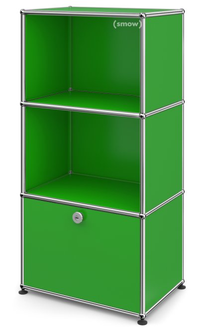 USM Haller Highboard M for Kids with 1 Drop-down Door, USM green