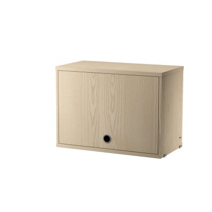 String System Cabinet With Flip Door, W 58 cm / Ash