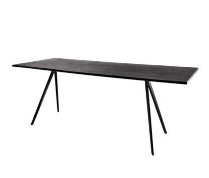 Baguette Outdoor Table, Italian slate, Black, 160 x 85 cm
