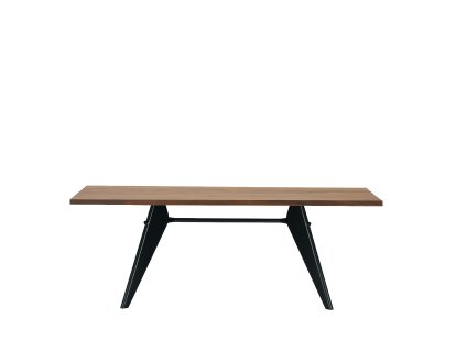 EM Table, 200 x 90 cm, American walnut solid, oiled, Deep black