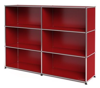 USM Haller Highboard L open, USM ruby red