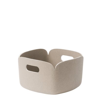 Restore Storage Basket, L 28 cm x W 28 cm, Sand
