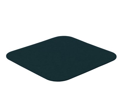 Felt Coasters for Componibili, 1, Square (rounded corners), 36 x 36 cm, 034 duck blue
