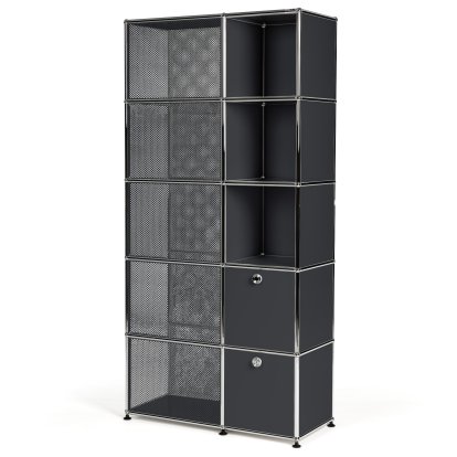USM Haller wardrobe type 3, Anthracite RAL 7016