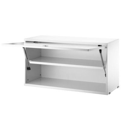 String System Cabinet With Flip Door, W 78 cm / White