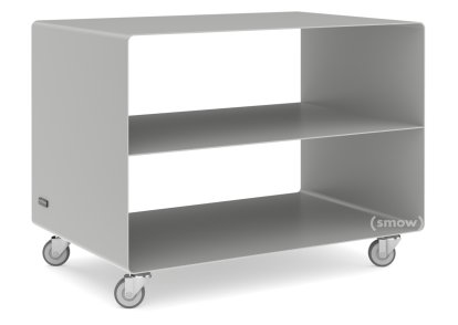 Trolley R 103, Self-coloured, Aluminium white (RAL 9006), Industrial castors