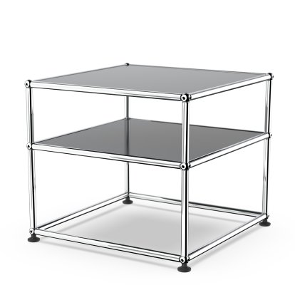 USM Haller side table Type 2, Metal, Anthracite RAL 7016