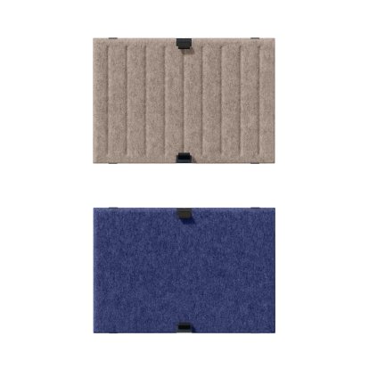 USM Soft Panel Duo for USM Haller Shelves, 50 cm x 35 cm, Taupe / Dark blue