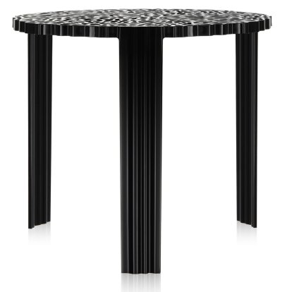T-Table Side Table, 44 cm, Opaque, Black