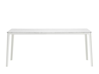 Plate Dining Table, 180 x 90 cm, Marble Carrara, White