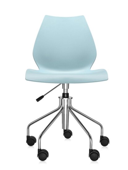Maui Swivel Chair, Without armrests, Light blue