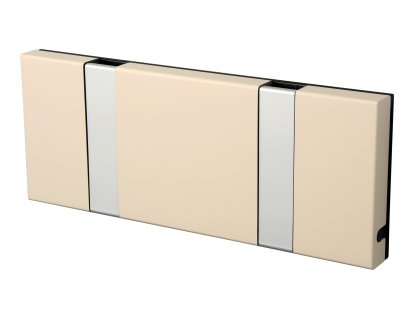 Knax, 2 hooks, Aluminium, MDF sand lacquered