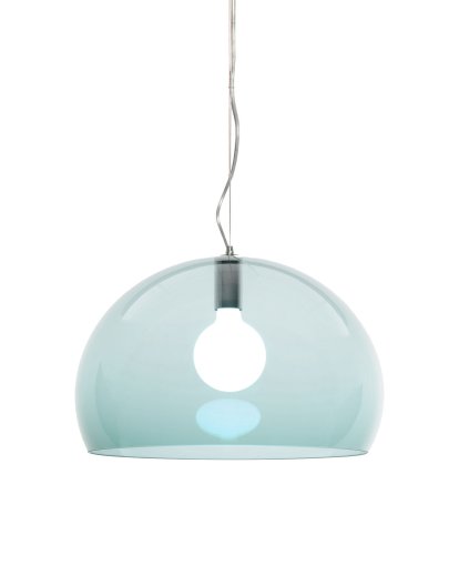 FL / Y Pendant Lamp, Transparent, Petroleum