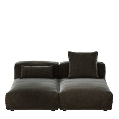 Vetsak Sofa Set 1, M, Suave - Anthracite, With cushions