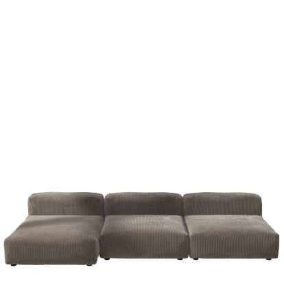 Vetsak Sofa Set 4, Cord velours - Mocha, Without cushion