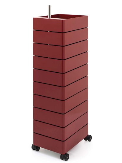 360° Container, 1270 mm (10 shelves), Bordeaux