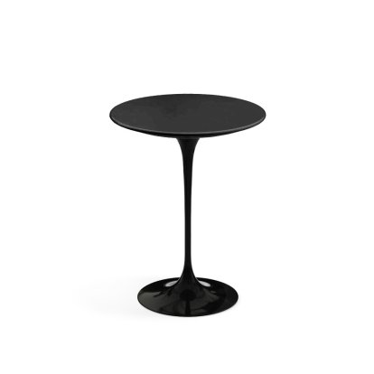 Saarinen Round Side Table, 41 cm, Black, Fenix black